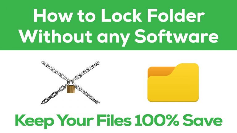 How to Lock Files and Folders without any Software