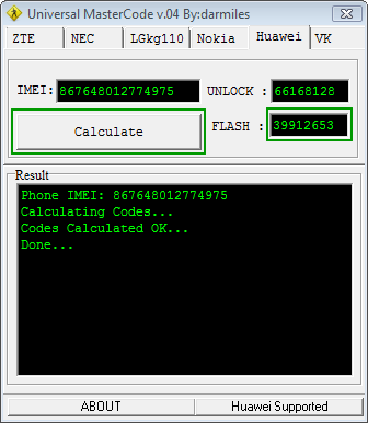 Universal Master Code Calculator to Unlock my Phone and Modems