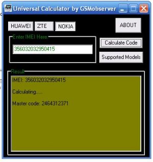 Universal Master Code Calculator: Unlocks Phone and Modems - EwtNet