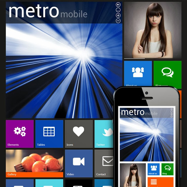 Metro Mobile Premium WordPress Mobile Template