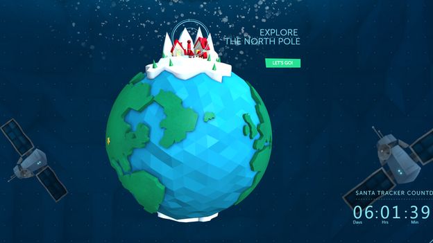 NORAD and Microsoft Launches a touch-friendly Santa Claus web tracker