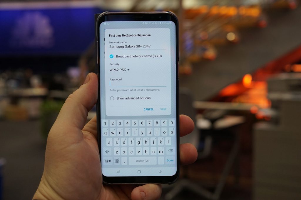 Configure Wi-fi hotspot on Samsung Smartphone