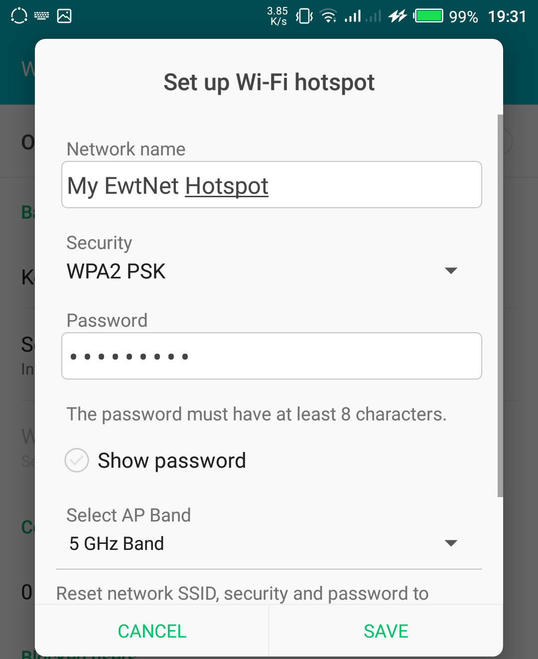 SSID Wi-Fi Hotspot Setting on Infinix Smartphones