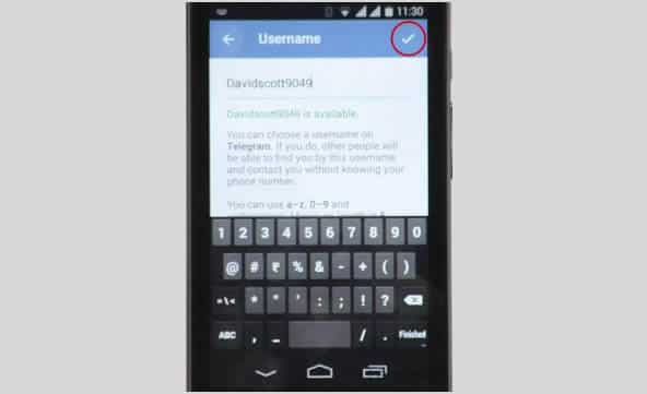 make username on telegram 7
