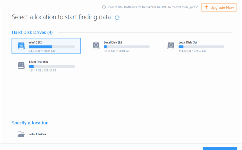 Recover Lost Partition with EaseUS Data Recovery Tool