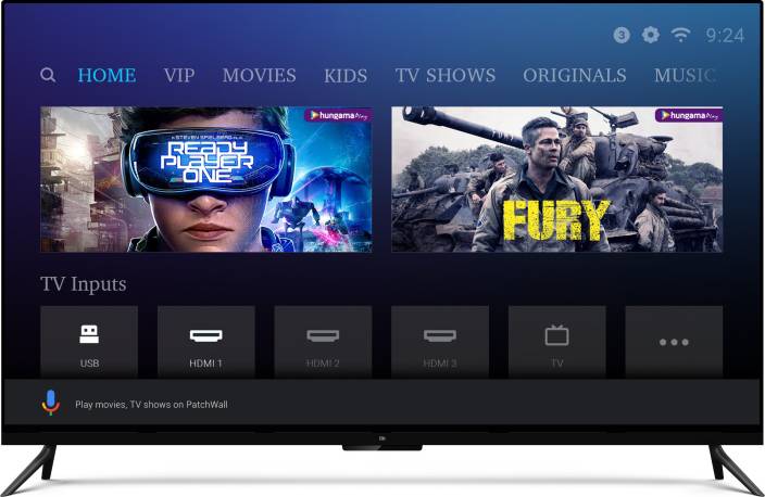 Xiaomi Mi Smart TV 4 comes with online video and an application store.