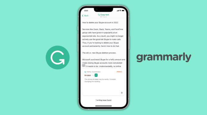 Grammarly to launch AI tool GrammarlyGo Photo Credit: idownloadblog.com